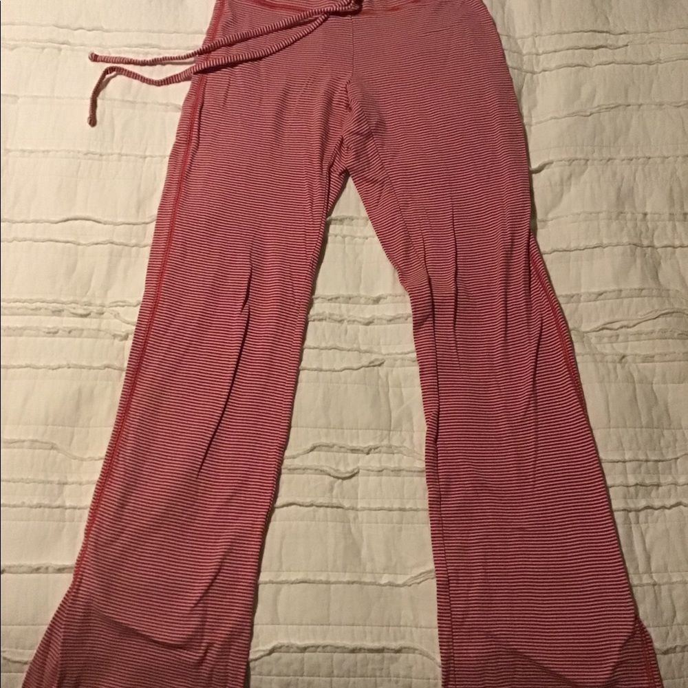 Victoria Secret Red Striped PJ Pants